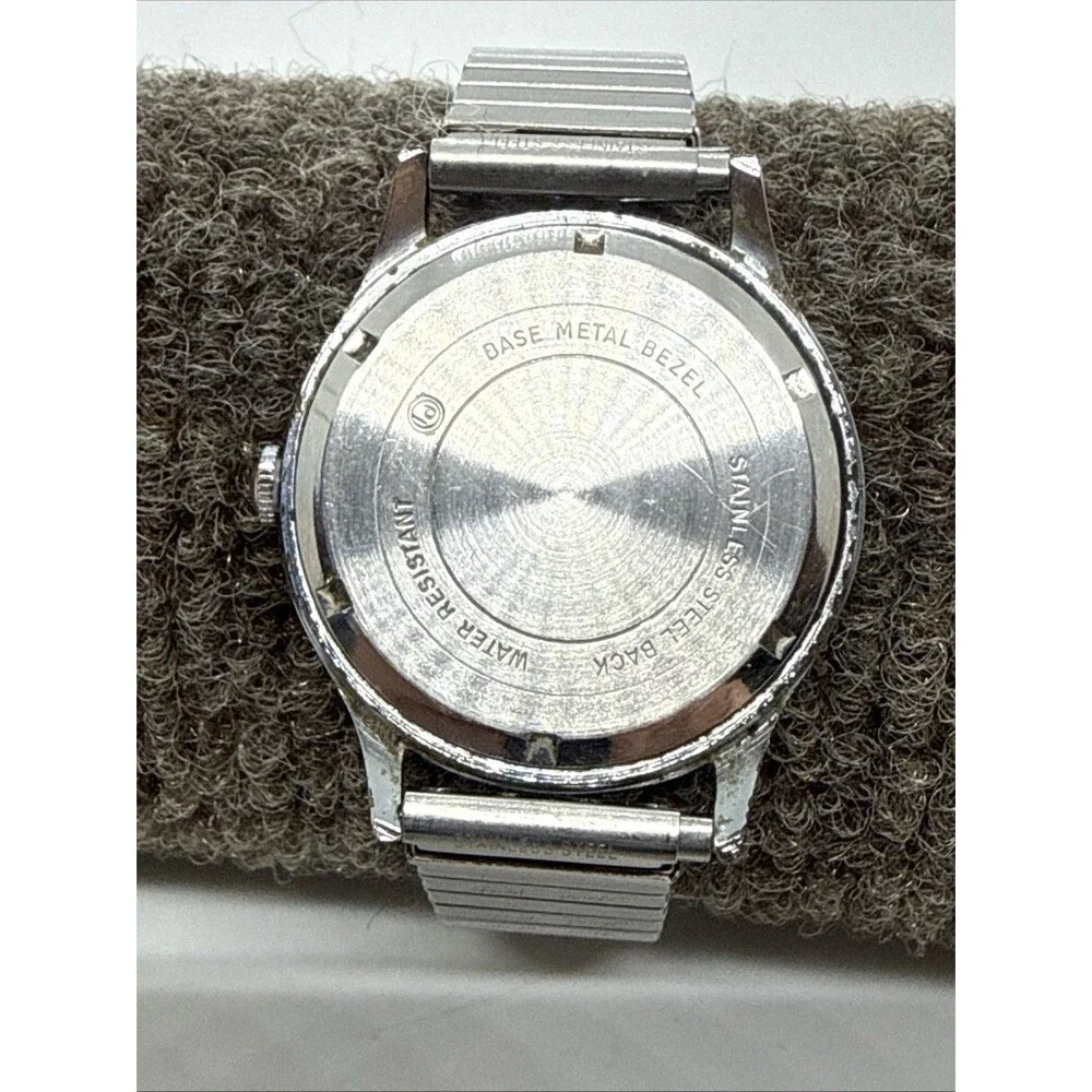 Vtg Guildcraft by Gruen Men Dress 17 Jewels Mechanical Wind 34mm Watch 6 1/2